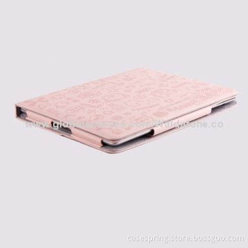 Leather Case for iPad, iPad 2/3/4 Applicable Models, Steel Embossing Pattern, Stylish Design